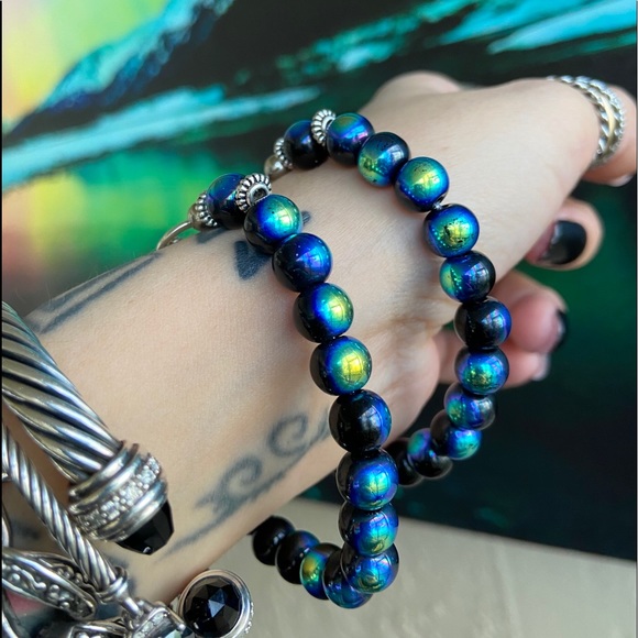 Iridecent beads heart arrow & infinity love set - Picture 6 of 10